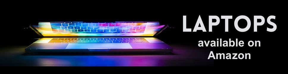 Laptops available on Amazon banner